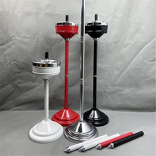Ashtray Standing Smart Cigarette Removable Ashtray Push Down Base Stand Cigarette Ashtray with Lid, Can be Used for Outdoor and Indoor Use 1
