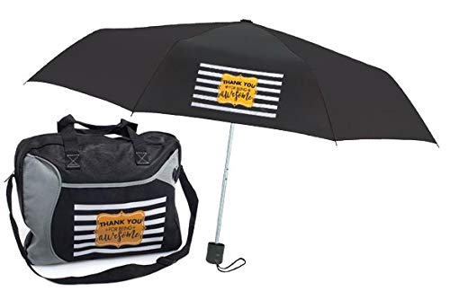 Anderson's Thank You for Being Awesome Umbrella and Messenger Bag Gift Set