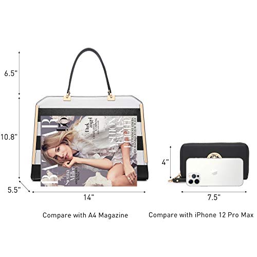 Bolso Dasein para mujer con asa superior y billetera miniatura 4