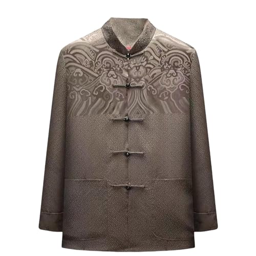 Veste matelassée homme style chinois contre le froid costume Tang en coton S