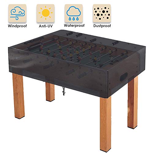 Coosoo Foosball Table Cover Outdoor Heavy Duty Waterproof Dust-Proof Rectangular Universal Fit Cover Indoor Scratch Resistant For Game Room #TOP1