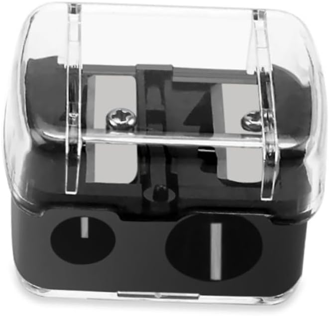 30PCS Dual Hole Cosmetic Pencil Sharpener Set Mini Eyebrow and Eyeliner Pencil Sharpeners for Precision Makeup Application Portable and Easy to Use