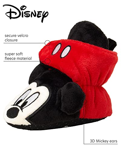Disney Baby Boys' Mickey Mouse Booties - Soft Fleece Slipper Socks  thumb #1