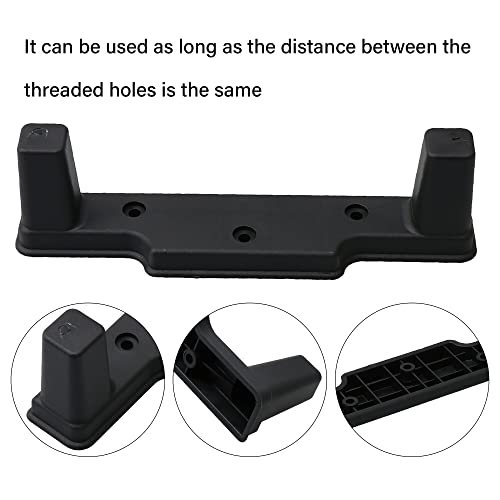 Suitcase Feet Bracket Black Plastic Luggage Feet Bracket Replacement for Travel Suitcases