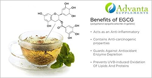 Advanta Supplements Green Tea Extract with Maximum Potency EGCG for Increased Metabolism