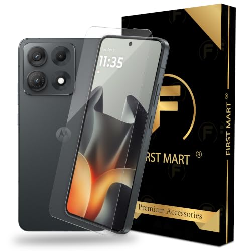 Image of FIRST MART Borderless Tempered Glass for Motorola Edge 70 Max | Edge-to-Edge Screen Protector with Anti-Dust Mesh, Case-Friendly Fit & Installation Kit | Pack of 1
