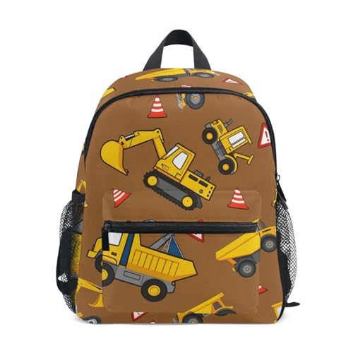 Sac à dos pour enfants motif dessin animé voiture camion école