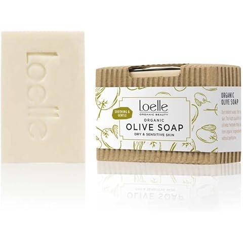 Loelle - Organic Olive Oil Soap Made with Natural Ingredients - Solid Soaps for Body, Face and Hair - Facial Cleanser for Sensitive Skin, Made in Morocco (75g) Cover