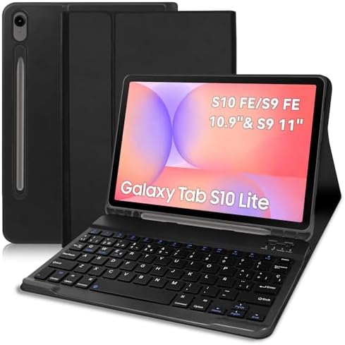 Funda con Teclado para S10 Lite/S10 FE 2025/S9 FE 2023/ S9 2023-D...