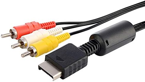 RGEEK PS2 PS3 AV Cable, AV to RCA Composite Cable Cord for Sony Playstation 2 PS2 PS3(6FT)