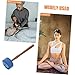 Abaodam Wooden Tibetan Singing Bowl Mallet with Felted Wool Head Acoustic Sound Striker Stick for Meditation Yoga and Sound Healing Practice