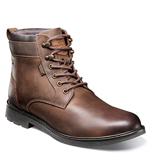 Nunn Bush Men's 1912 Plain Toe Chukka Lace Leather Boot With Scotchguard Defender, Brown, 10 #TOP3