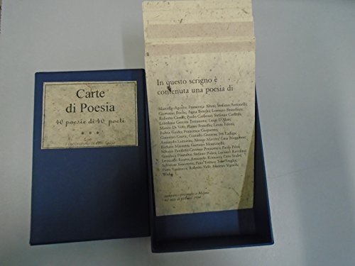 Carte di poesia 40 poesie di 40 poeti