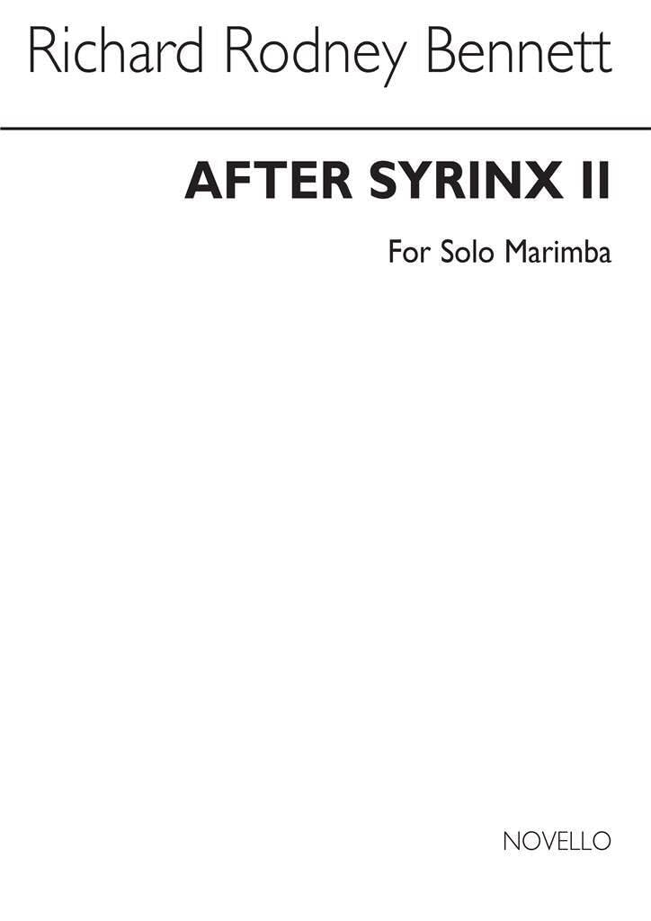 After Syrinx Ii For Solo Marimba