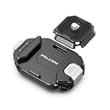 FALCAM F38 Kamera Clip V2 mit Platte Schnellwechselsystem, Kamera Gurt Halterung Rucksack mit 1/4 bis 3/8 Schraubgewinde, Arca-Swiss-kompatibel, Universal-Montagebasisadapter für Schultergurt