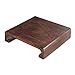 Wyściełane podnóżek, drewniany stołek, stołek z litego drewna, przechowywanie układania stosowania dla tatami maty do herbaciarni sypialnia salon pływający okno (brązowy) 50 * 50 * 11cm