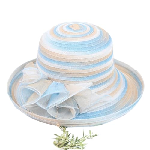 Chapeau de soleil femme grand bord style coréen et fleur été