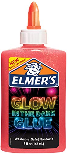 Elmers Glow in The Dark Liquid Glue 5oz-Pink