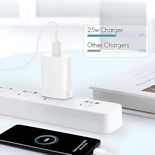 Image of Original Samsung 45W Type C Port Superfast Charger Compatible with Samsung Galaxy S24 Ultra /S24+ /S23 Ultra /S22 /S23 Fe /S21 Fe /5G,F55, M55 /A55 /A35 /S8 /S9 Plus /Z Fold /Z Flip /5 /3 /4 Galaxy Tab- White