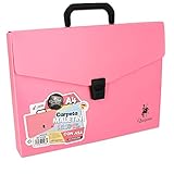 💼 TAMAÑO IDEAL: Organizador portátil para documentos, papeles, cuadernos y otro utensilios de oficina o escolares.Tamaño para A4: 34 x 24 x 4 cm.