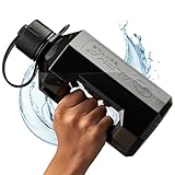 Alpha Designs | 1.6 Litre Water Bottle | Large Drinks Water Jug | Gym, Holiday, Travel | Black