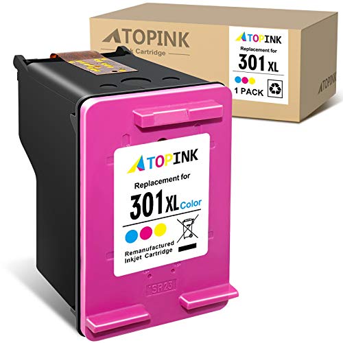 ATOPINK - Cartucho de tinta remanufacturado para HP 301 301XL para HP DeskJet 2050 2540 3050 1510 Envy 4500 5530 5532 Officejet 2620 2622 4630 4636 (1 color)