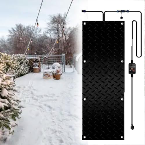 Tapis chauffant pour neige et glace robuste de 30x60cm pour entrées et marches - 2