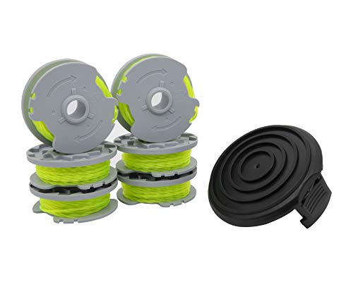 BOOTOP PIN WA0014 Trimmer Line Replacement Spool Compatible with Worx WG184 WG190 WG191 Weed Eater, 0.080 Inch Edger String Line Refills, Grass Trimmer Spool with WA0037 Spool Cap
