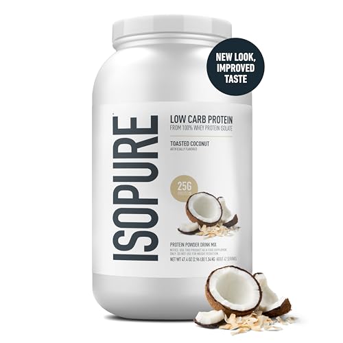 image for Isopure Low Carb 100% Pure Whey Isolate Protein Powder, Lactose Free, 