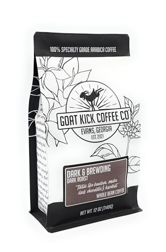 Goat Kick Coffee Co Dark & Brewding Blend café en grano tostado oscuro miniatura 1