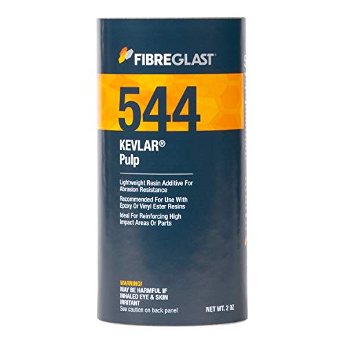Fibre Glast Kevlar Pulp Filler Binder – Ultra Lightweight Waterproof & Strong Bond – for Car Auto Marine Boat Repair Kits Beveled Fillets Forged Parts — Use with Epoxy Resin, 1/2 Gallon, Made in USA