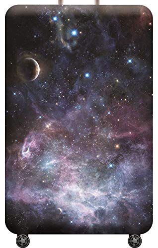 Preisvergleich Produktbild Hayisugal Kofferhülle Elastisch Kofferhülle Kofferschutzhülle extra dick Gepäck Cover Reisekoffer Hülle Kofferschutz Luggage Cover Gepäckabdeckung, Blau Sternenhimmel, XL (29-32 Zoll)