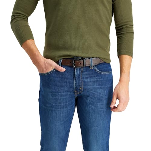Image of Levi's Leather Men's Levis 40Mm Reversible Belt With Brushed Silver Buckle