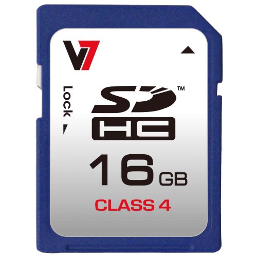 Preisvergleich Produktbild V7 VASDH16GCL4R-2E SDHC 16GB Class 4 Speicherkarte