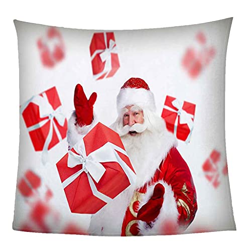 Couverture flanelle Père Noël 3D en microfibre premium douce toutes saisons - 3