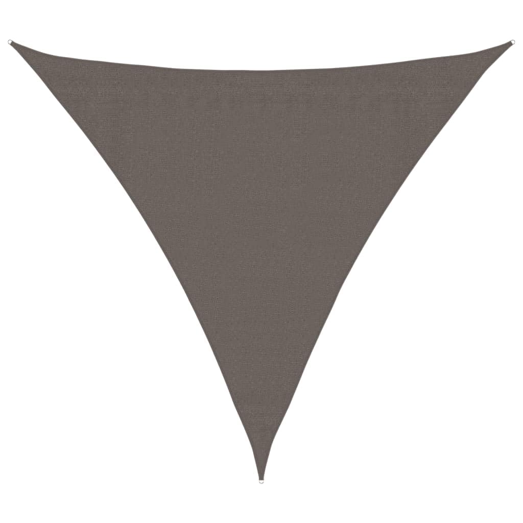 vidaXL Sunshade Sail HDPE Triangular 3.6x3.6x3.6 m Anthracite — image 1