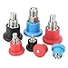 Plunger Pin, VCN218 Stainless/Carbon Steel Dowel Three Colors Knob Non Lock-Out Index Plungers Coarse Thread Mini Indexing Plunger for Industrial Mechanical Use(Blue,VCN218-MBN,M8-4-5-1.25)