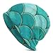 AJOR Berretto invernale Beanie Hat Mermaid Pesce Scala Unisex Knit Cappelli Skull Cap per gli uomini e le donne, Bilancia a forma di sirena., Etichettalia unica