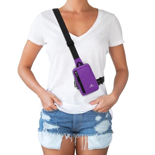 Bolsa cruzada para hombres y mujeres con compartimento para teléfono móvil Peicees