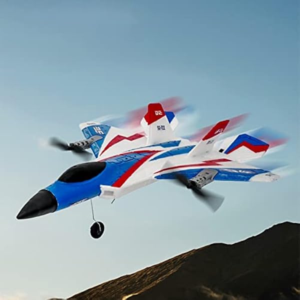 Gliderleksak, 3D-fritt växlingsläge med konstant kraft och stark RC-flygplansmodell för barnleksaker; (Trippelbatteri)