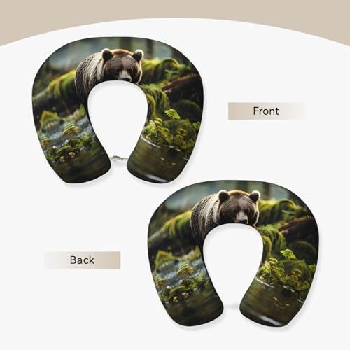 Almohada viscoelástica de viaje con funda lavable miniatura 2