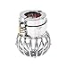 YiFeng Stainless Steel Male Chastity Cage Device, Hollow Ball Shaped Locked Penis Ring Cock Cage, Sex Toy for SM Game (Size C)