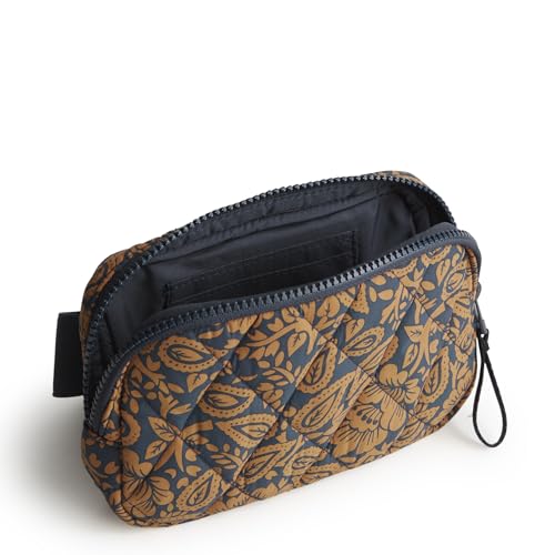 Image of Vera Bradley Women's Featherweight Woodward Small Belt Bag, Lotus Montage Roasted Pecan, One Size
