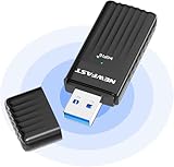 NEWFAST 3000Mbit/s USB WLAN Stick Adapter für PC, USB WLAN 6 Adapter, Eingebaute 5dbi...