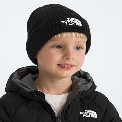 Bonnet TNF Logo Box Cuffed Beanie protégeant les oreilles du vent