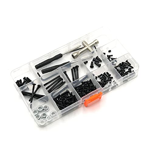 lerwliop Kit de Tuerca de reparación de actualización de simulación de Oruga de Tornillos de Coche de Control Remoto Cover