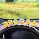 Mwmoeen Gelbe Ente Auto Dekorationen - 6 Stück niedliche kleine Ente Ornamente Set für Auto Interieur, Haus, Schreibtisch