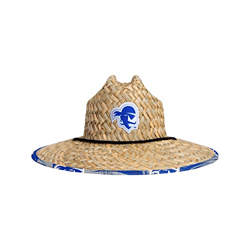 Image of FOCO NCAA Mens NCAA College Team Logo Floral Straw Sun Hat
