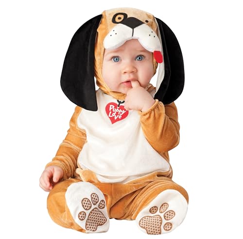 InCharacter Costumes Baby Puppy Love Infant and toddler costume, Orange, Medium (12-18mos)