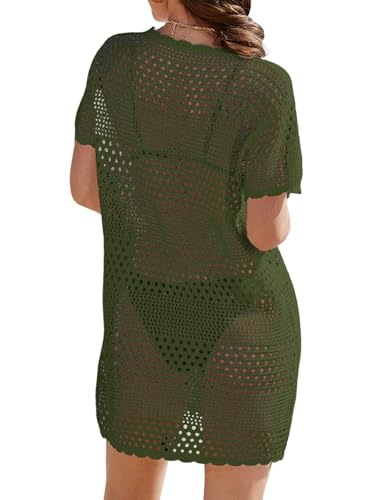 Image of Buauty Womens Swimsuits Coverup Bathing Suits Cover Ups Crochet Swimwear Bikini Beach Dresses 2026 Vacation Outfits